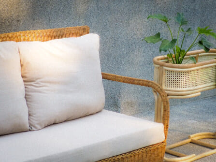 โซฟา 2 ที่นั่ง หวายแท้ PISAMAI รุ่น COUPLE SOFA แนว HOMIE MODERN โซฟานั่งเล่น ขนาด 130*85*96 CM สีธรรมชาติ_2